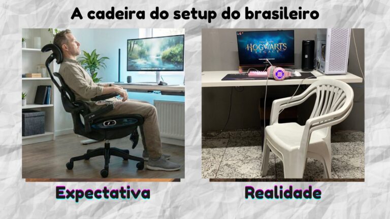 Cadeira boa virou item de sobrevivência no home office Expextativa Vs. Realidade