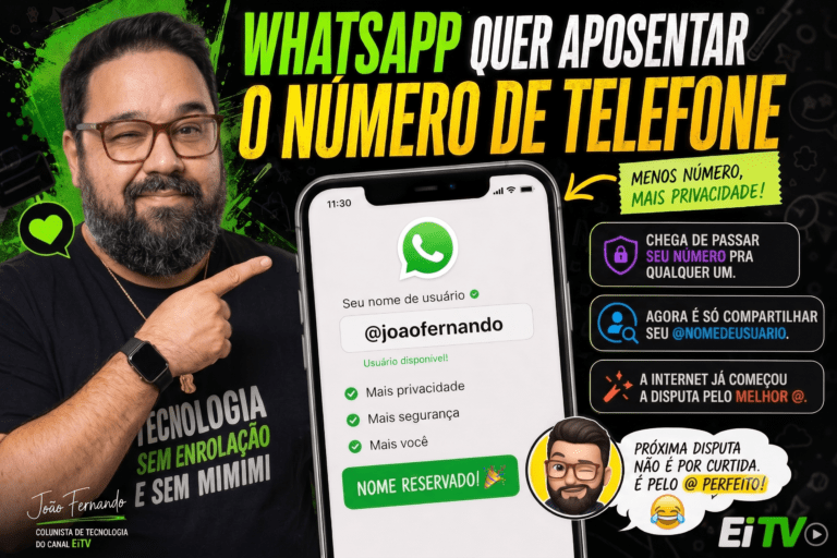WhatsApp quer aposentar o número de telefone. E isso muda mais coisa do que parece.