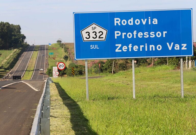 Quais os nomes que a SP-332 recebeu anteriores a Zeferino Vaz?